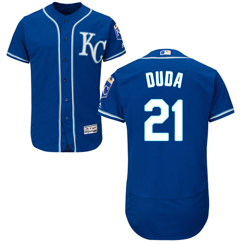 Royals #21 Lucas Duda Royal Blue Flexbase Authentic Collection Stitched MLB Jersey - Click Image to Close